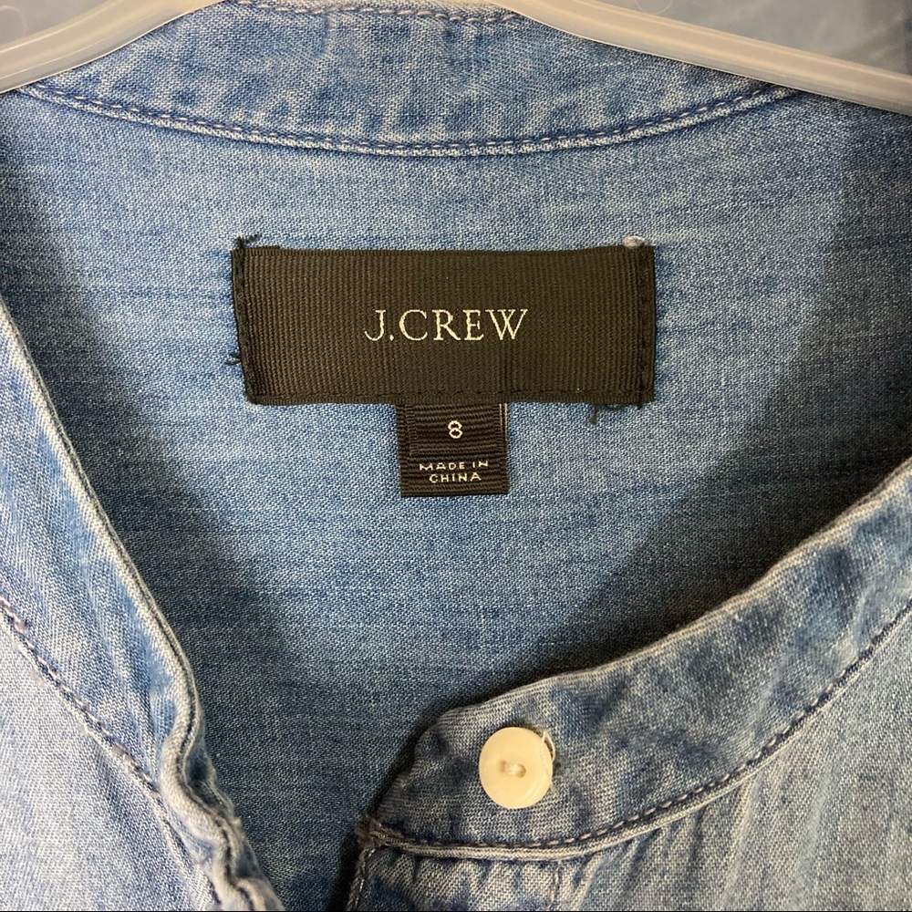 J. Crew Lightweight Denim Chambray Romper 8 - Picture 10 of 10